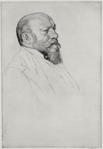 Porträtt av Hans Richter (1843-1916), ungersk dirigent av William Strang