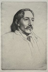 Robert Louis Balfour Stevenson, 1893. av William Strang
