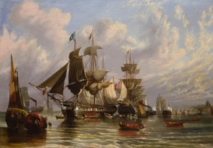 Krimkriget, embarkering av engelska trupper, 1855 / Gem. v. W.Stuart av William Stuart