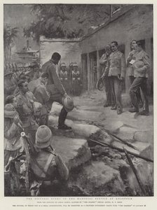 Till minne av Gordon, den historiska händelsen under minnesgudstjänsten i Khartoum av William T. Maud
