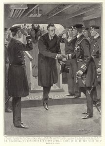 Chamberlains avresa till Sydafrika, ombord på Good Hope av William T. Maud