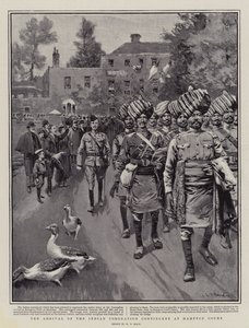 Den indiska kröningskontingentens ankomst till Hampton Court av William T. Maud