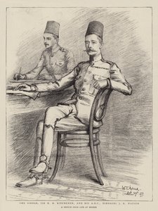 Sirdaren, Sir H H Kitchener och hans ADC, Bimbashi JK Watson av William T. Maud