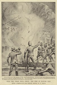 Med Tirah Field Force, elden i Kangar Gali av William T. Maud