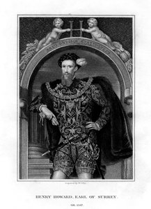 Henry Howard, Earl of Surrey, engelsk aristokrat och poet, 1829.
