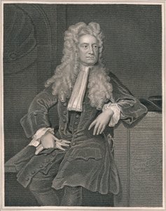 Sir Isaac Newton, c1700, början av mitten av 1800-talet.