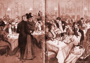 Medlemmar av high society på Waldorf Hotel