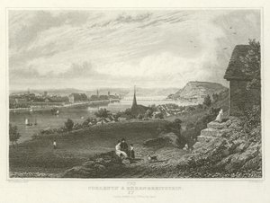 Coblentz och Ehrenbreitstein av William Tombleson