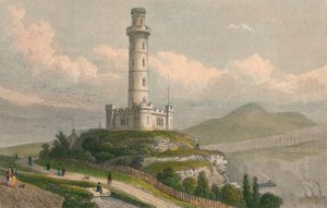 Nelsons monument, Calton Hill, Edinburgh, c1830.
