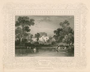 Strawberry Hill, Twickenham, London; Lord Waldegrave av William Tombleson