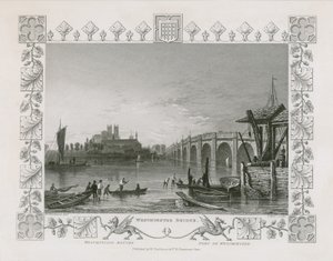 Westminster Bridge av William Tombleson