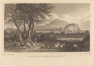 Edinburgh, från Craigleith av William Tombleson after Thomas Hosmer Shepherd