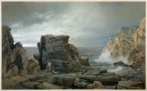 En klippig kust av William Trost Richards