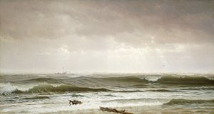 Längs stranden, 1870 av William Trost Richards