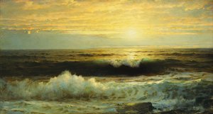 En orange solnedgång som avtar, 1897