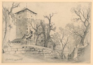 Nürnbergs slott, Tyskland av William Trost Richards