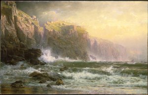Ligan Long Breakers Dundrar på revet av William Trost Richards