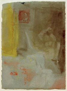 Ett sovrum med en kvinnlig naken av Joseph Mallord William Turner