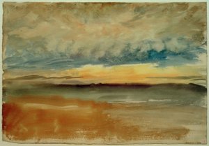 En stormig solnedgång av Joseph Mallord William Turner