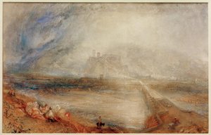 Bellinzona, från vägen till Locarno av Joseph Mallord William Turner