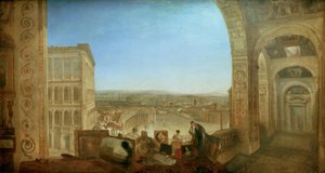 Rom, från Vatikanen. Raffaelle ackompanjerad av La Fornari av Joseph Mallord William Turner