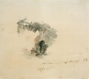 Hav, träd, figurer (?, för Campbell
