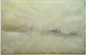 Skepp i en storm(?) av Joseph Mallord William Turner