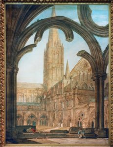 Söderutsikt från klostret, Salisbury Cathedral av Joseph Mallord William Turner