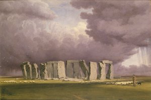 Stonehenge: Stormig dag, 1846 av Joseph Mallord William Turner