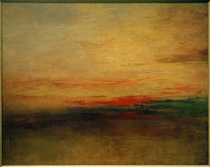 Solnedgång(?) av Joseph Mallord William Turner
