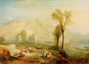 The Bright Stone of Honor (Ehrenbreitstein) och graven av av Joseph Mallord William Turner