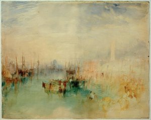 Venedig: Frakt från Riva degli Schiavoni, från nära Ponte dellArsenale av Joseph Mallord William Turner