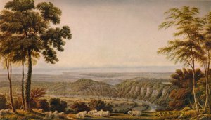 Utsikt från Wyndd Cliff, nära Chepstow - Morning, c1820, 1938 av Joseph Mallord William Turner