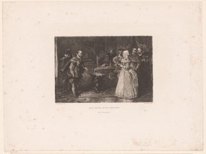 Alva besöker guvernören Margareta av Parma, 1567 Albas besök hos regenten (titel på objekt)