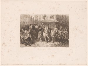 Adelsmännens intåg i Bryssel, 1566 Adelsmännens inträde i Bryssel (titel på objektet)