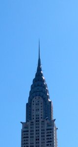 Chrysler Building är en skyskrapa i Art Deco-stil i New York City, belägen på östra sidan av Manhattan. färdigställd 1930 av William Van Alen