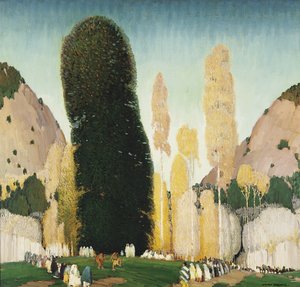 A Mountain Ceremony, c.1930 (olja på duk) av William Victor Higgins