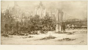 Brooklyn Bridge, New York (stor plåt) av William Walcot