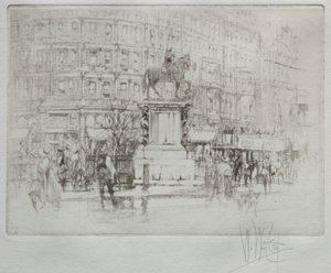 Charing Cross: Statyn av Charles I av William Walcot