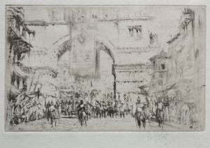 Hadrianus kommer in i Salonica av William Walcot