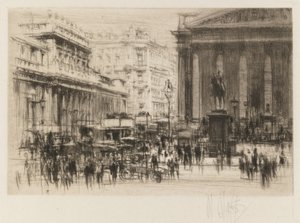 London Set: Bank (med Royal Exchange) av William Walcot