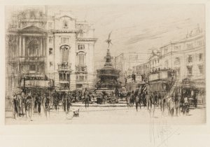 London-uppsättning: Piccadilly Circus with Criterion Theatre, 1924.