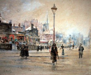London på vintern av William Walcot