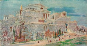 Akropolis, Aten, efter den romerska restaureringen, c1923.