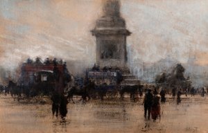 Trafalgar Square (akvarell) av William Walcot