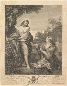 Kristus visar sig för Maria i trädgården, före 1766. av William Walker