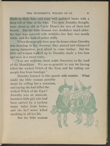 Illustration från "Den underbara trollkarlen från Oz" av Lyman Frank Baum av William Wallace Denslow