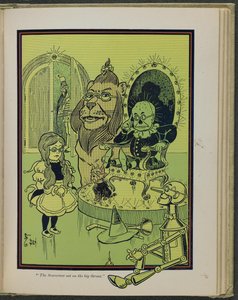 Illustration från "Den underbara trollkarlen från Oz" av Lyman Frank Baum av William Wallace Denslow