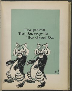 Illustration från "Den underbara trollkarlen från Oz" av Lyman Frank Baum av William Wallace Denslow