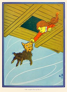 "She catched Toto by the ear." från 